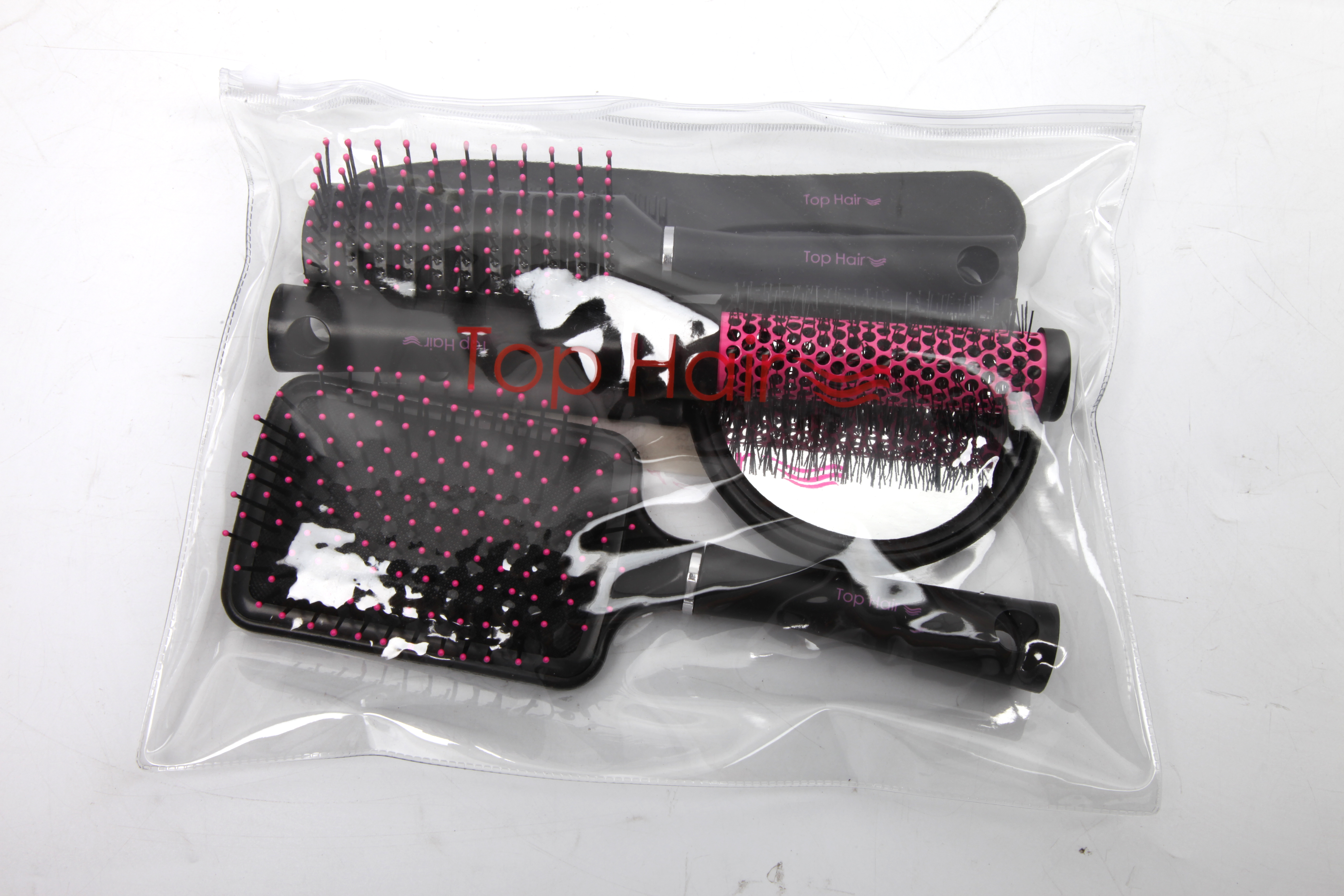 PVC Packing  - hairbrush set view 2