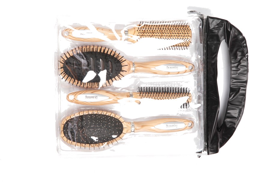 PVC Pouch Packing  - hairbrush set view 2