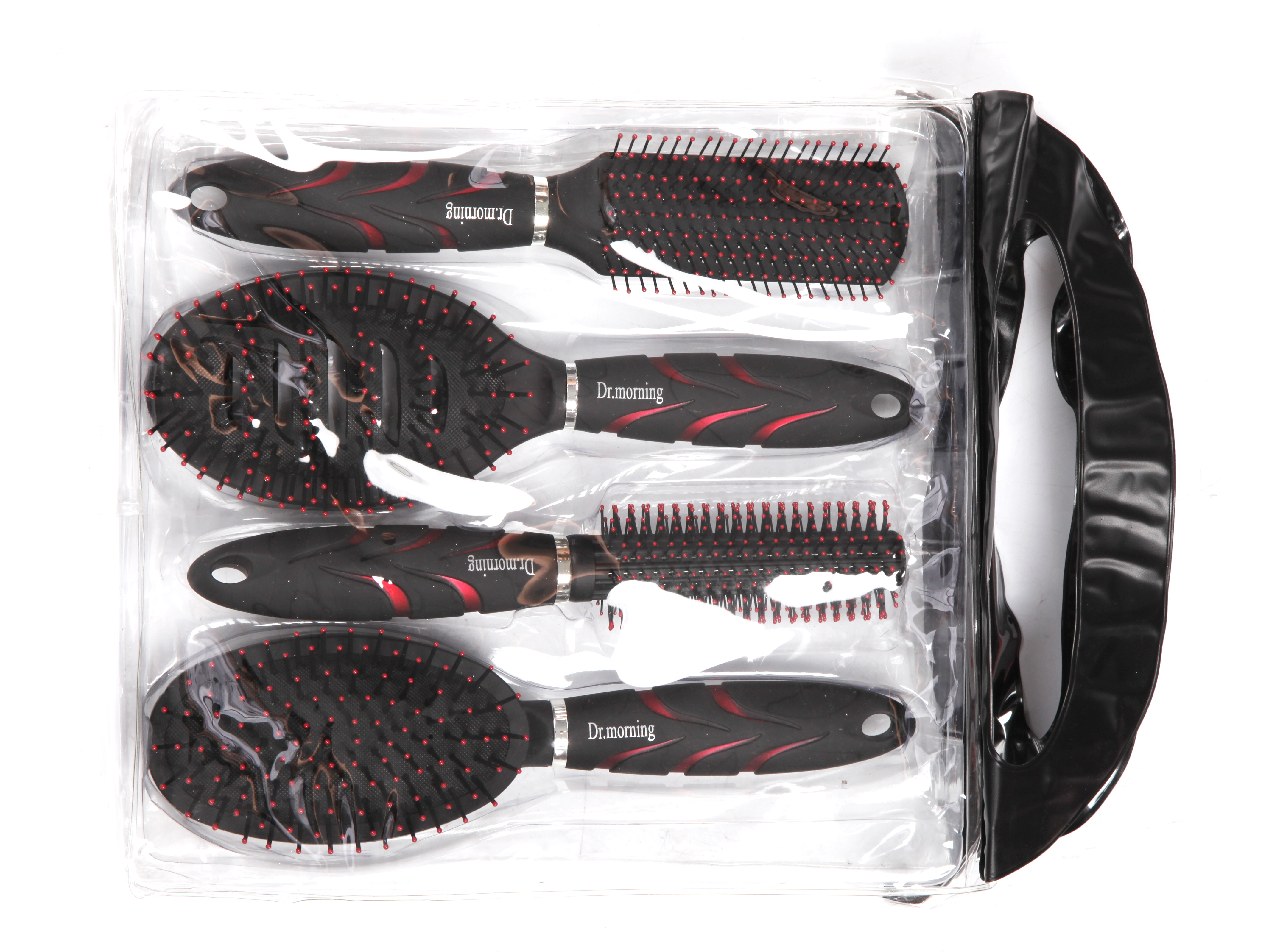 PVC Pouch Packing  - hairbrush set view 3